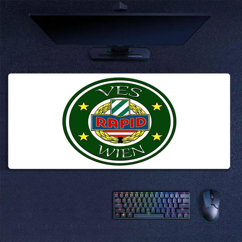 Rapid Vienna Mouse Pad, Large Gaming Desk Mat, Non-slip XXL Mousepad for Laptop & Tablet, Mini PC Playmat with Stitched Edges