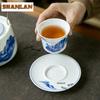 Hand-painted Blue and White Landscape Teacup Japanese Tea Bowl Water Jug Tea-tasting Smelling Cup Jianzhan Master Cups Teaware