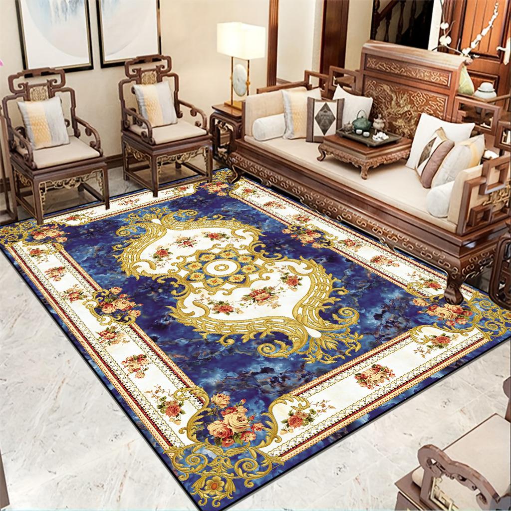 New European Luxury Carpets for Living Room Soft Non-slip Rugs Large Area Floor Mat Home Decoration Bedroom Sofa Side