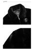 2024 Men's Gold Sable Velvet Lapel Coat: High-End Light Luxury, Warm Faux Mink Velvet Fashion