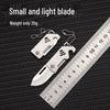 Portable Stainless Steel Folding Keychain Knife for Box Opening and Fruit Cutting