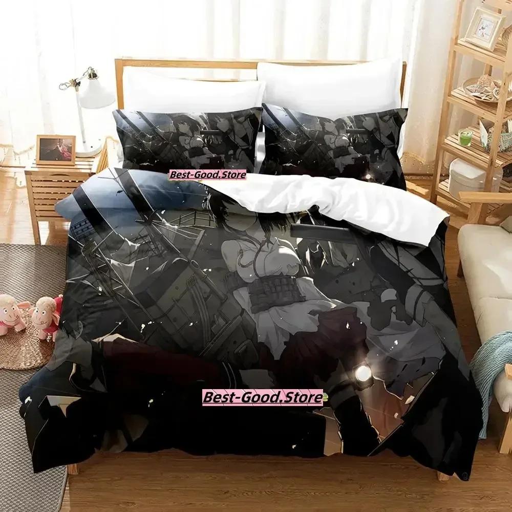 New Kantai Collection Bedding Set Duvet Cover Sheet Printed Bed Set Pillowcase Bed Full Queen King Size Comforter Bedroom