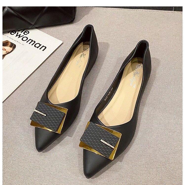Summer Pointed Toe Woman Flats Young Comfortable Trend Shoe On Promotion Chic and Elegant Popular Slip-on Office Shoes for Women