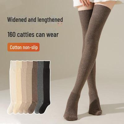 Calcetines de Algodón hasta la Rodilla para Mujer - Otoño/Invierno, Cálidos, Compresión, Ajuste Ceñido, Gruesos, Estilo JK