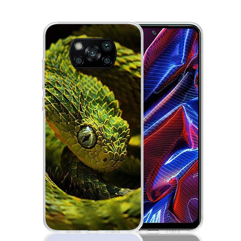 Animal Leather Snake Scales Phone Case For Xiaomi Poco F7 Ultra X7 X6 Pro X5 Redmi 15 15C 13 13C 12 12C 10 10A 10C 9 9A 9C 9T Sh
