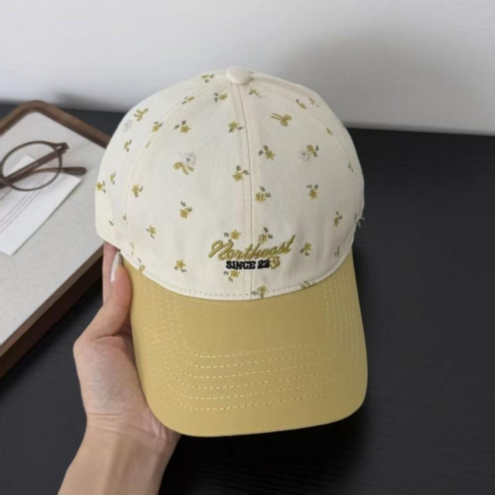 Face Slimming Girls Baseball Cap 56cm-60cm Head Circumference Embroidered Cap  Daily Wear