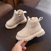Dziecięce Buty Polarowe, Skórzane Buty, Dziecięce Buty do Połowy Łydki, Ciepłe Buty dla Chłopców i Dziewcząt