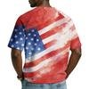Men's V-Neck Short Sleeve T-Shirt - Color Print Casual Breathable Top