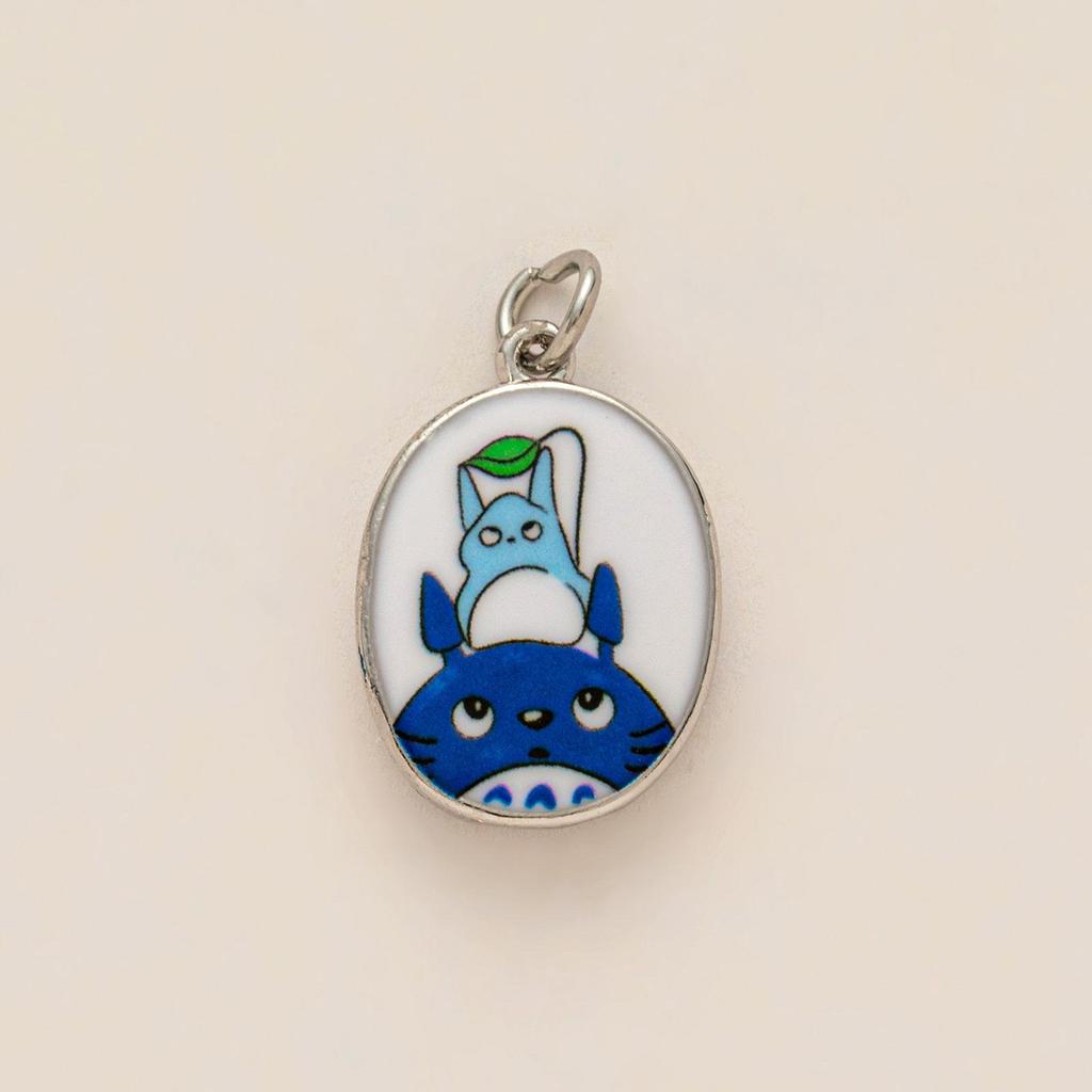 Heart-shaped Square Plate Animal Pendant DIY Jewelry Accessories, Copper-Plated, Fashionable and Colorfast