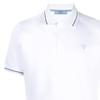 PRADA Polo Shirts Men's White Polo Collar Moderate Straight Fit UJN765-1ZMI-F0009-S-212