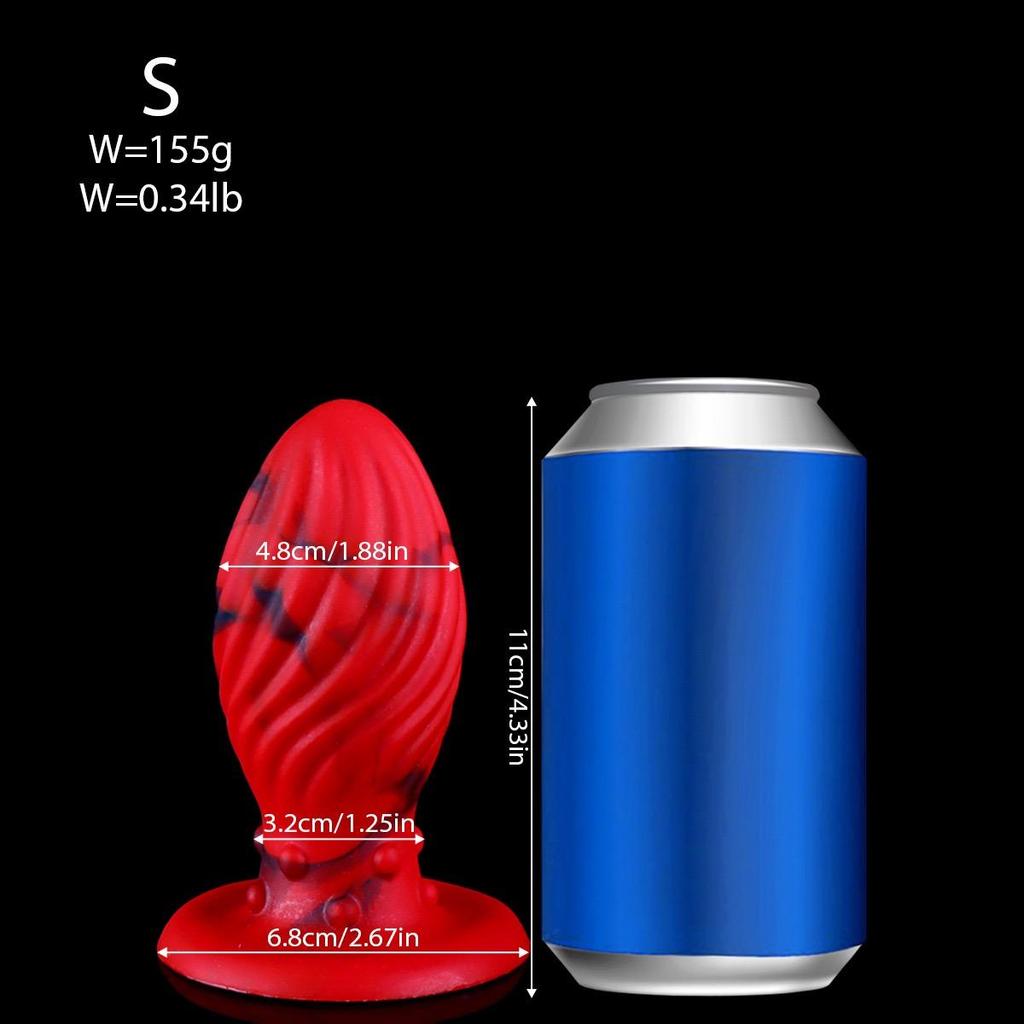 Super Big Beads Anal Plug Soft Silicone Huge Butt Plug Dilator Anal Massage Spiral Anal Toys Masturbation Sex Toy For Women Men
