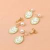 925 Silver Floral Needle Stud & Dangle Earrings - Korean Style Spring/Summer Fresh Flower Design for Girls