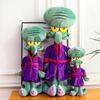 Cute Squidward With Pajamas Plush Stuffed Toy, SpongeBob Anime Doll Adorable Cartoon Plushie for Fans & Collectors
