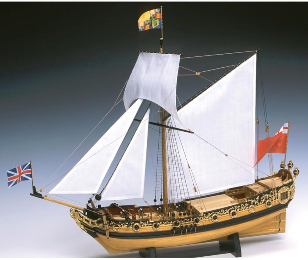 Woody Joe 1/64 Charles Yacht Wooden Model Assembly Kit (Ship)