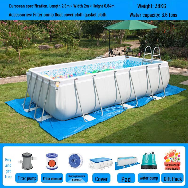 Kuzhe Above Ground Frame Swimming Pool