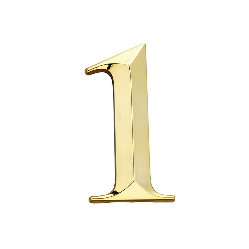 1PC Sticker Door Address Street Numer Door Number Sign 3D 0 To 9 Plate Tag Apartment Hotel