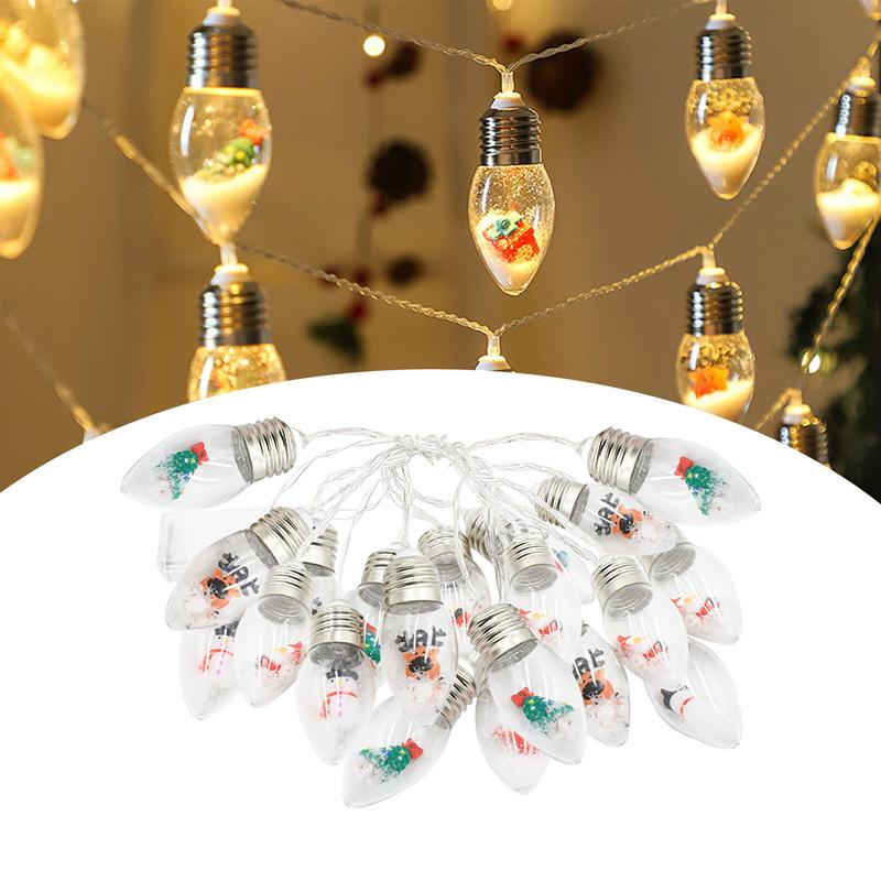 Christmas Lights 9.8 Feet LED Bulbs Fairy Lights For Christmas Tree Holiday Porch Yard Indoor Outdoor Party Wedding Decoration
