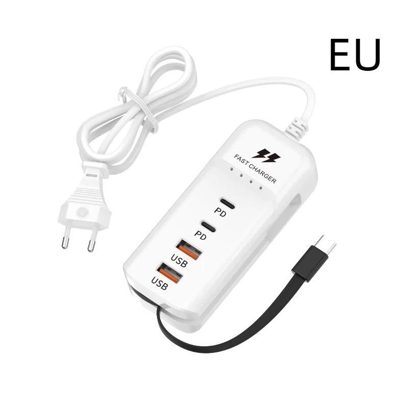 Usb Charger Pd Type C Fast Charge Quick Chargers Multiport Usb Hub Adapter Mobile Phone Eu Us Plug Usb Type C Quick Charger