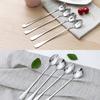 Long Handle Stainless Steel Stirring Mixing Spoons for Iced Tea, Coffee, Milkshake, Dessert