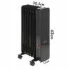 OSLO 1500W Black WiFi Oil Radiator