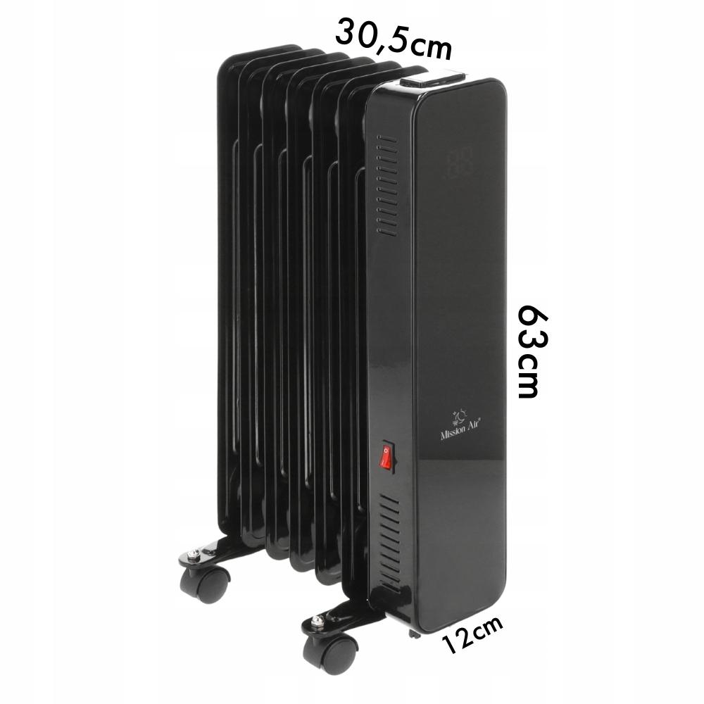 OSLO 1500W Black WiFi Oil Radiator