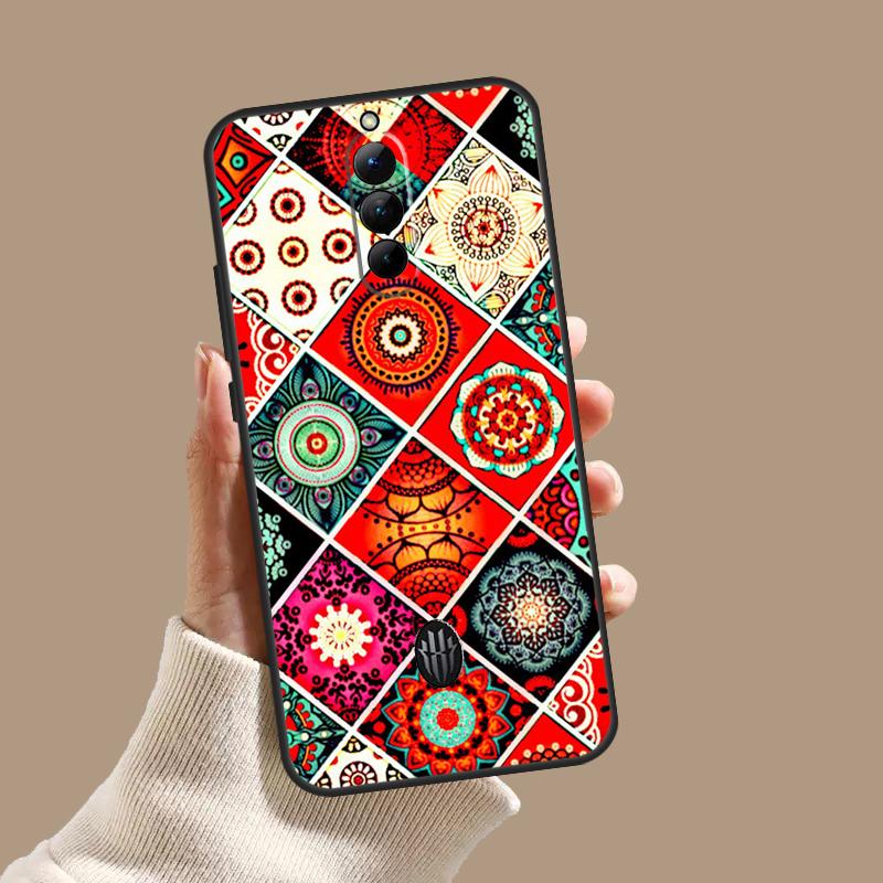 Moroccan Mosai Tile Pattern Case For ZTE Nubia Red Magic 11 9S 8S 8 9 10 10S Pro Plus 6 7 6S 7S Pro 5G 6R 10 Air Cover