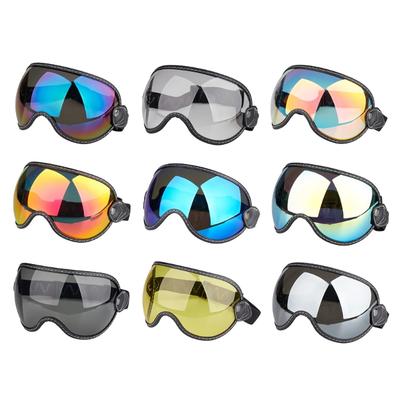 Windproof Motorcycle Glasses Bubble Shield Eyewear with Wide View for Long Distance Riders Enthusiasts Clear Visibility