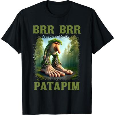 Brr Brr Patapim Italian Brainrot Meme Forest Monkey Bootleg T-Shirt(5)