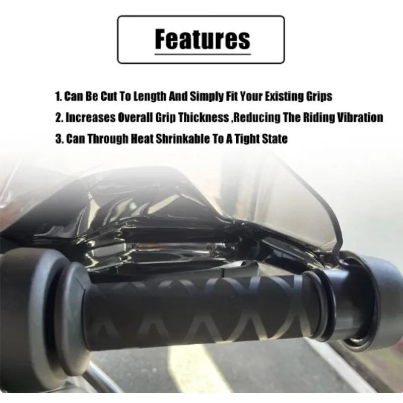 Motorcycle Universal Heat Shrinkable Grip Cover Non-slip Rubber Grip Glove For BMW R1250GS R1200GS LC ADV F750GS F850GS F900R