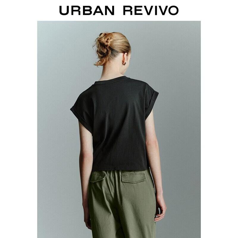 UR2026 Women's Fruit Print Tie-up Short Sleeve T-shirt