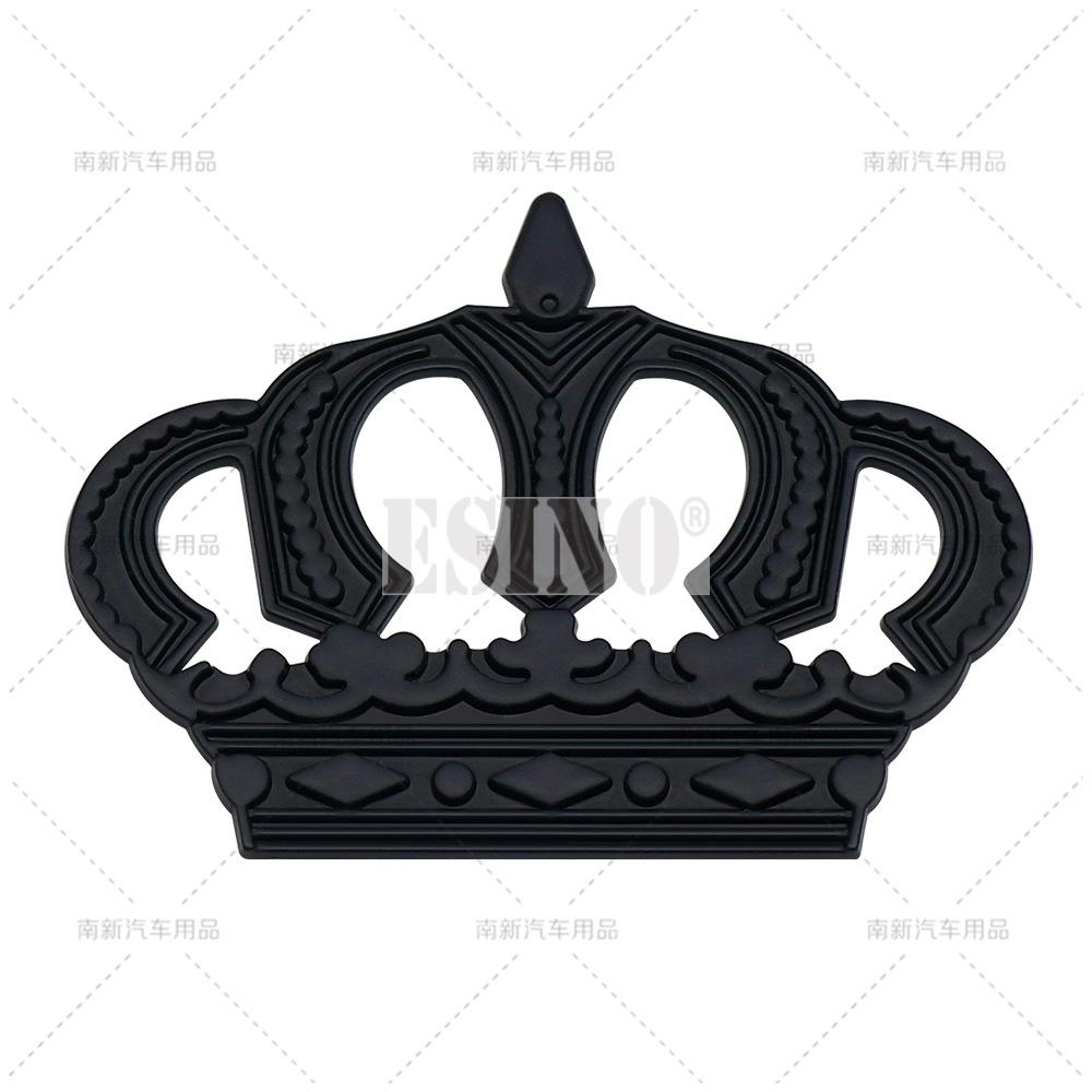 Car Styling 3D Crown Decorative Metal Alloy RearTrunk Fender Adhesive Badge Body Tailgate Displaceme Emblem