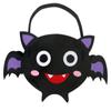 Storage Bucket Halloween Candy Bag Trick Or Treat Gift Basket Cartoon Halloween Bag  For Kids