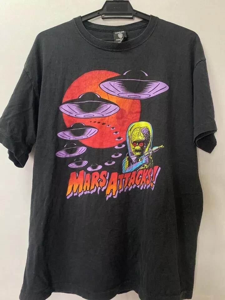 Mars Attacks Movie T-shirt 1996 Basic Black Unisex Classic Unisex T-Shirt XXL