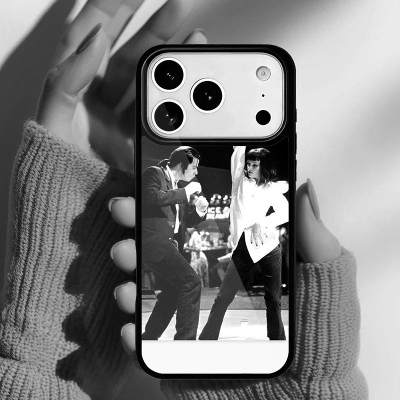 Pulp Fiction Dance Phone Case for iPhone 17 Air 16e 15 14 13 Pro Max Back Cover for 12 11 Pro Coque