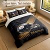 Set Biancheria da Letto 1 Copripiumino 2 Federe Stampa Pittsburgh Steelers Morbido Tessuto per Letto Decorazione Camera da Letto