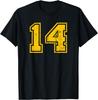 Retro Number 14 Graphic T-shirt
