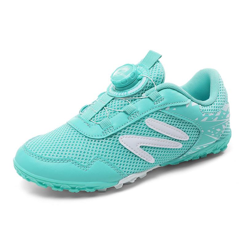 Summer Mesh Mesh Football Shoes Velcro Training Children Broken Nails Primary School Students Game Rotating Buckle Shoes