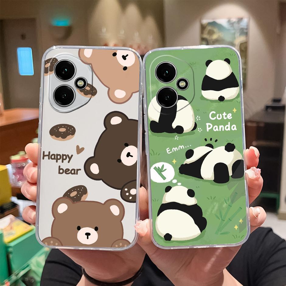 For Honor 400 Pro Lite 5G Case Pretty Flowers Transparent TPU Bumper Protective Cover For Honor400Pro Fundas Honor400Lite Coque