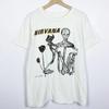 Nevermind Okładka Albumu Czarny NIRVANA Koszulka Zespołu Bawełniana Koszulka Graficzna Unisex Damska Letnia Streetwear