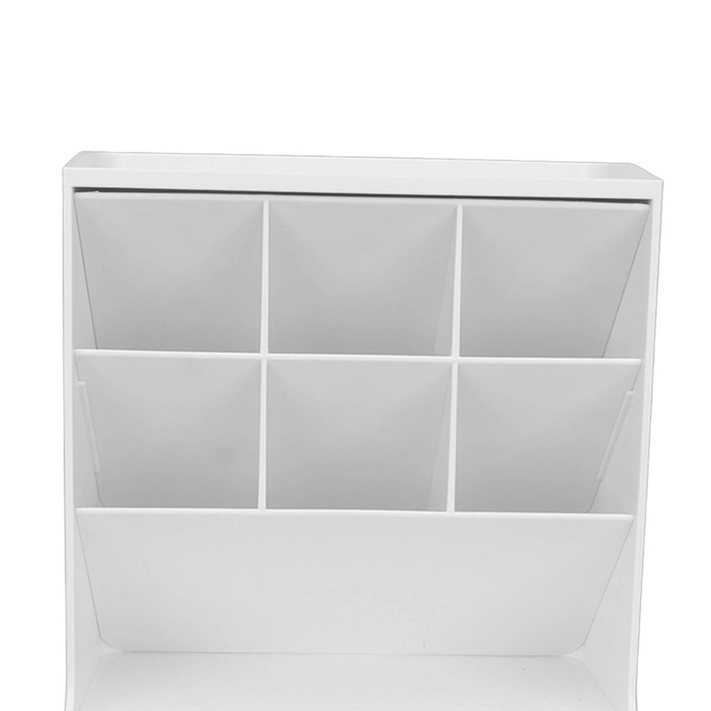 Storage Box Oblique Plug in Design Large Capacity Plastic Pen Holder   Desk Storage Rack