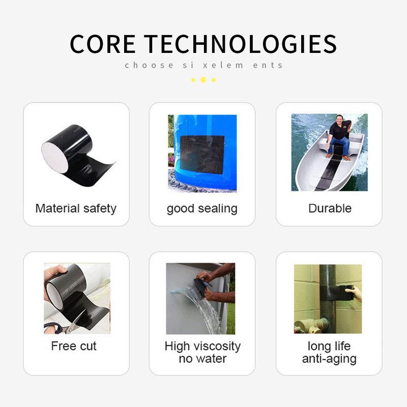 Black Super Adhesive Fabric Duct Tape Electric Bicycle Seat Repair Tarpaulin Repair Black Cloth-based Adhesive Tape Packing Tape