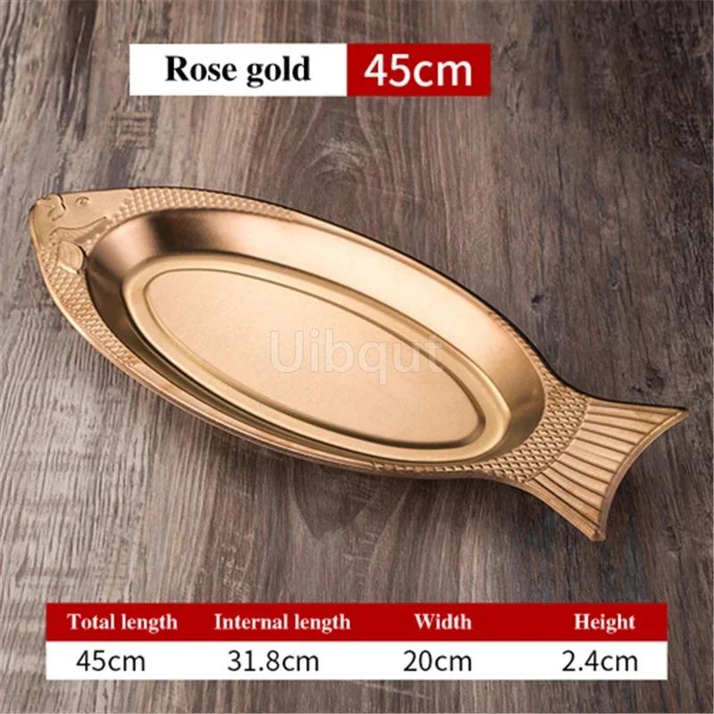 Dish Shaped Steamed Fish Plate Creative Egg Plate Barbecue Plate Tray Plates Korean Style Stainless Steel Plates Dishes Loza