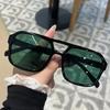 New Square Double Beam Pilot Sunglasses Personalized and Trendy Multi-color Driving Cycling Tourism Street Photography Glasses