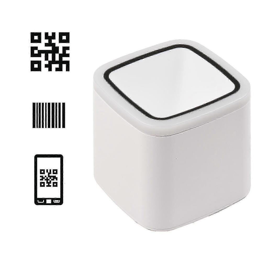 Qr Barcode Scanner Platform Hands-free Usb Wired Bar Code Reader Cmos Image Sensor Desktop Scanner Large Scanning Window