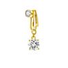 Non-Piercing Butterfly Fake Belly Piercing Butterfly Clip On Umbilical Navel Crystal Fake Piercing Fake Clip Belly Button Rings