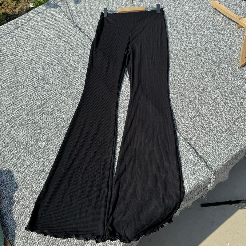 

Большой размер С высокой талией Ультратонкий Микро-пулл Верхняя одежда Барби Брюки для йоги Thread Black M