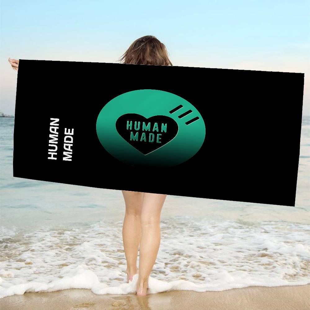 Fashion H-Human M-Made Big Microfiber Beach Towels Quick Dry Towel Sand Beach Towels Pool Towel for Travel Swim Pool Yoga