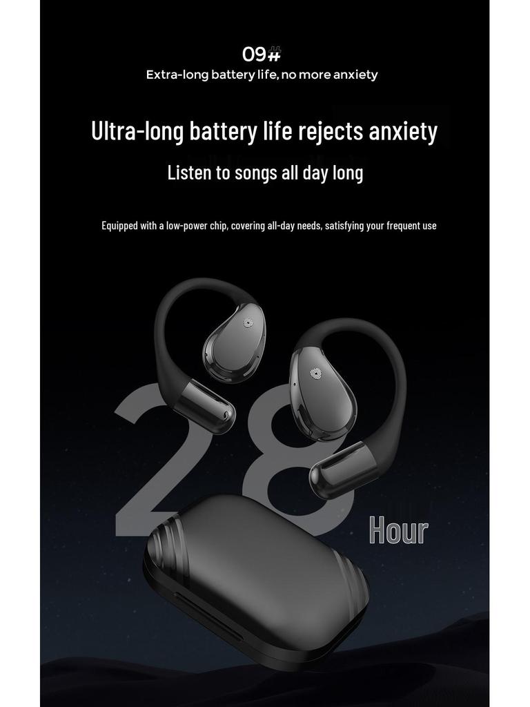 2026 X5S Ear Hook Bluetooth Earphones with AI Translation V6.0