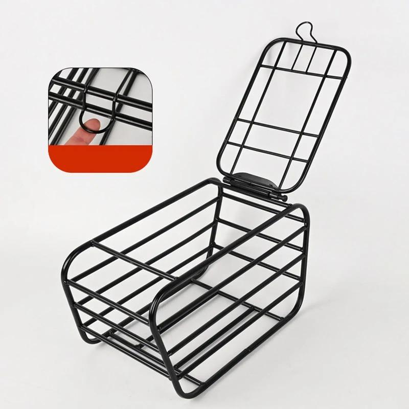Bike Rear Basket,Heavy Duty,bicycle Rear Organizer,Pet Carrier Cargo Case for Cycling Riding Outdoor Camping Groceries Daily.