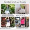 Women's Athletic Pleated Skirt with Inner Shorts